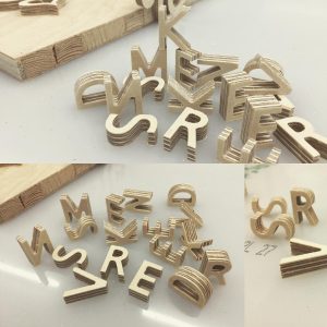 CNC Fräse Buchstaben