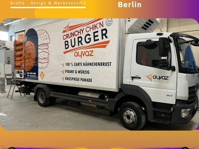 LKW Beschriftung Ayvaz Burger