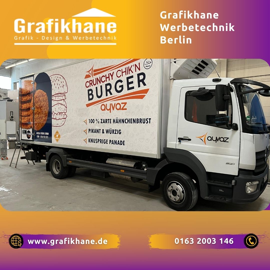 LKW Beschriftung Ayvaz Burger